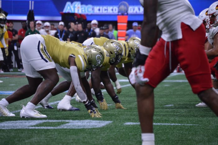 Georgia Tech's defense was gashed last night by Louisville